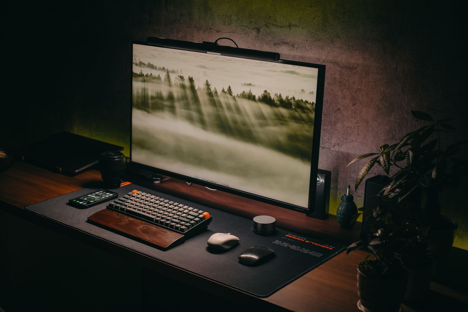 A versatile laptop computer setup on a wooden desk